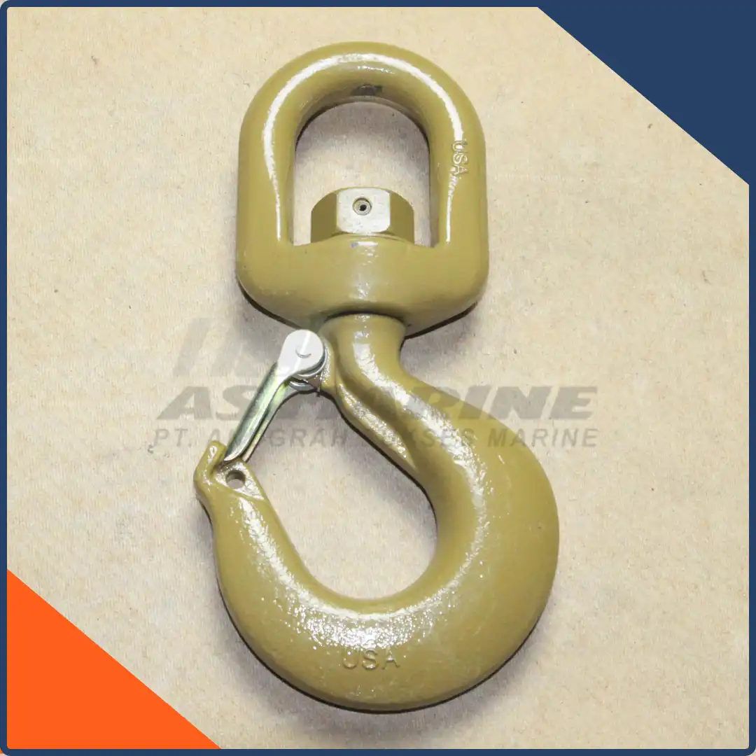 Crosby USA Swivel Hook / Kait / Gancu L322AN Alloy with Latch Kit 7 Ton